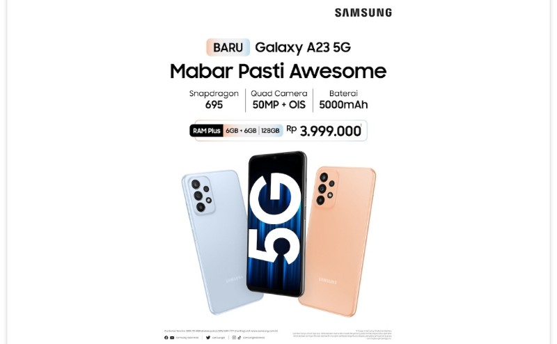 SAMSUNG GALAXY A23 5G RAM 6+6GB/128GB